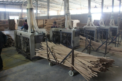 2. polishing 2. polishing process of bamboo strips