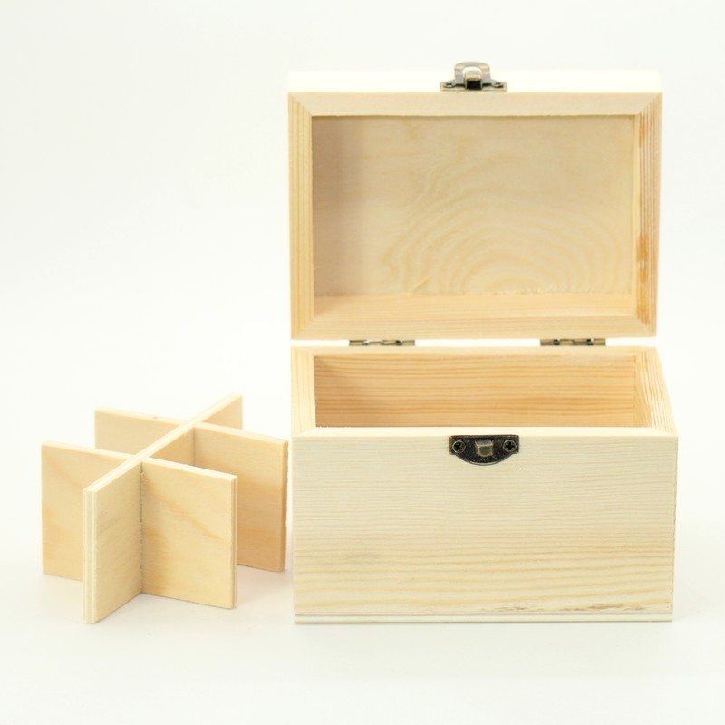 Wooden essential oil storage box