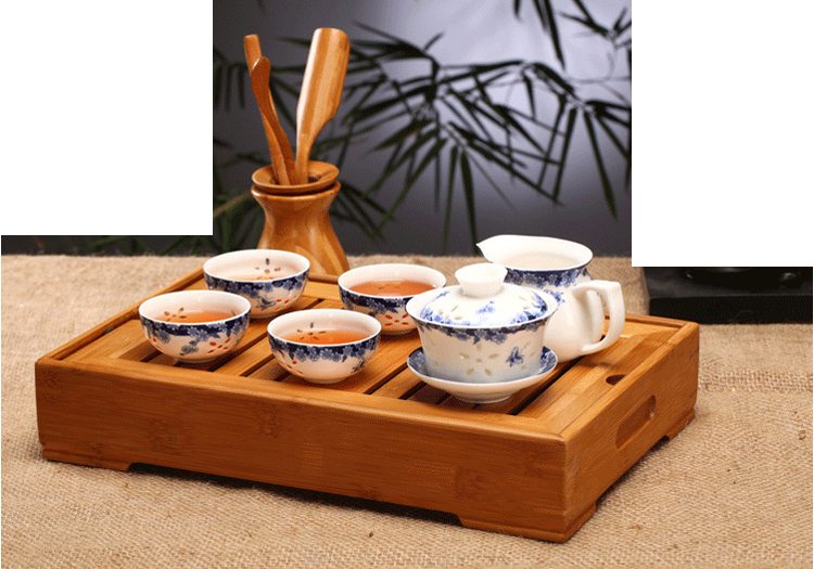Gong Fu bamboo tea tray small medium large size