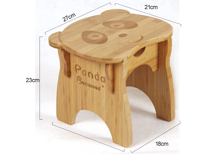 Panda shape kids stool