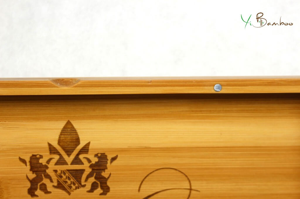 8 compartments tea box bamboo wood