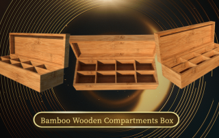 wooden compartments box