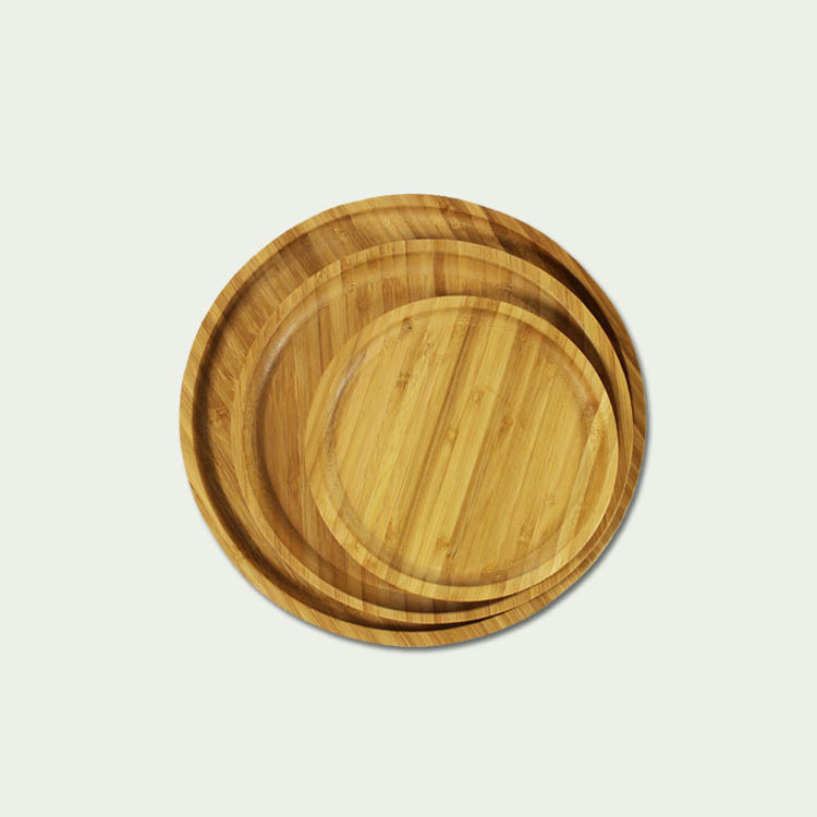 bamboo tray round