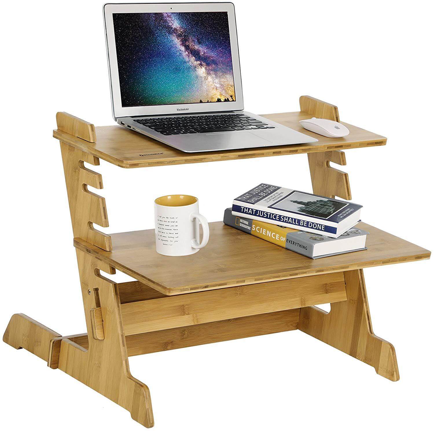 Standing laptop desk