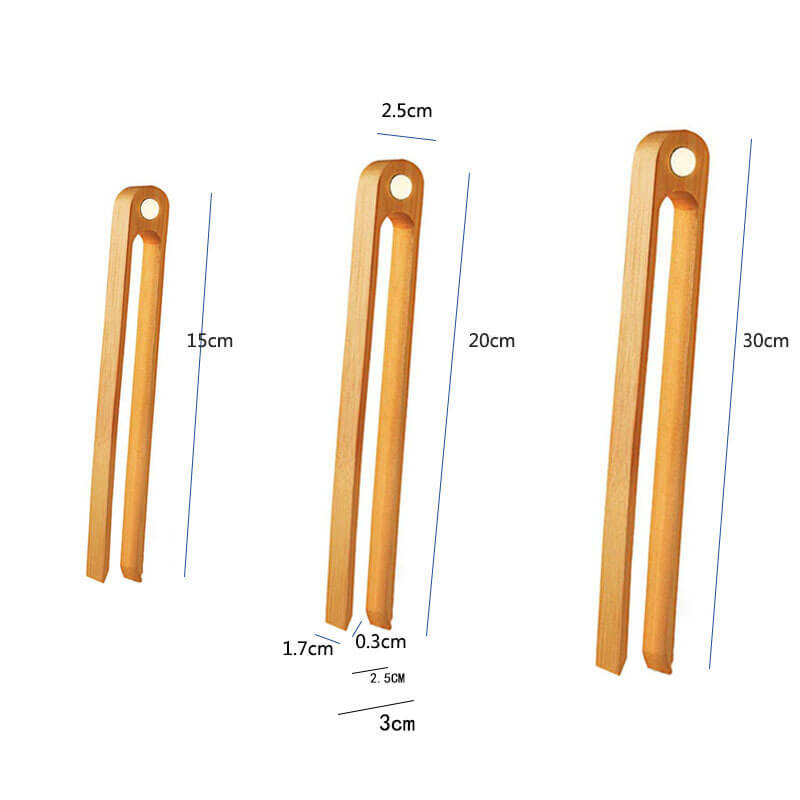bamboo toaster tongs with magnet