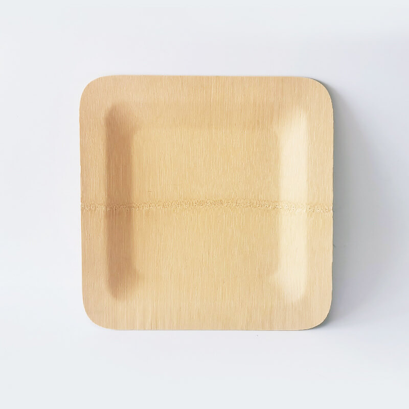 disposable bamboo trays-square