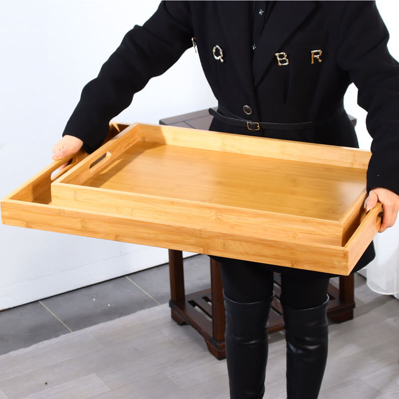 extra large bamboo serving tray