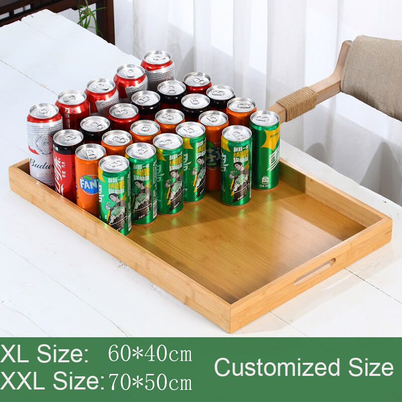 extra large bamboo serving tray