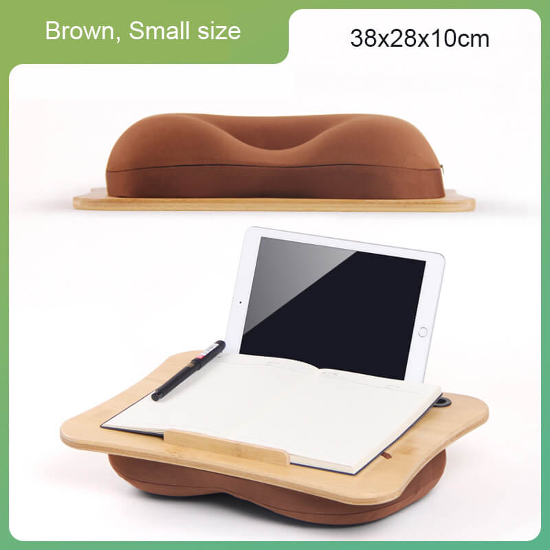 laptop pillow desk-brown