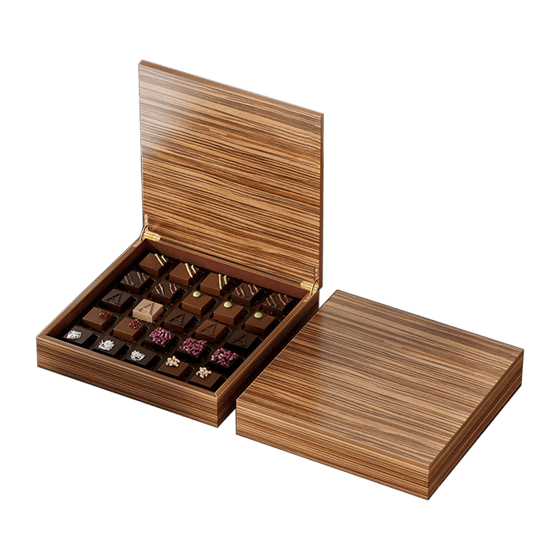 wooden chocolate boxes