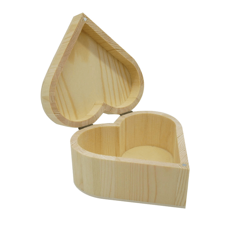 Heart-shaped wooden boxes wholesale