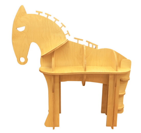 animal horse shaped shelves