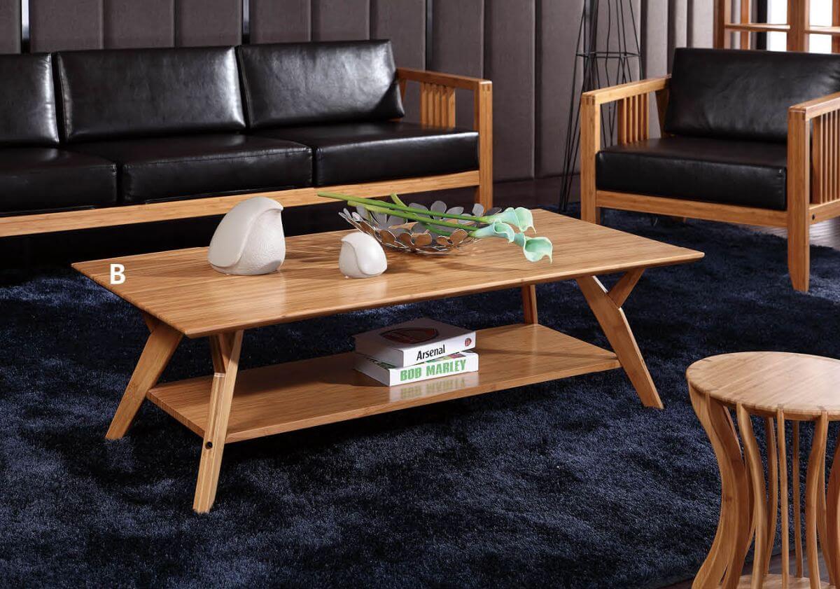 bamboo livingroom coffee table