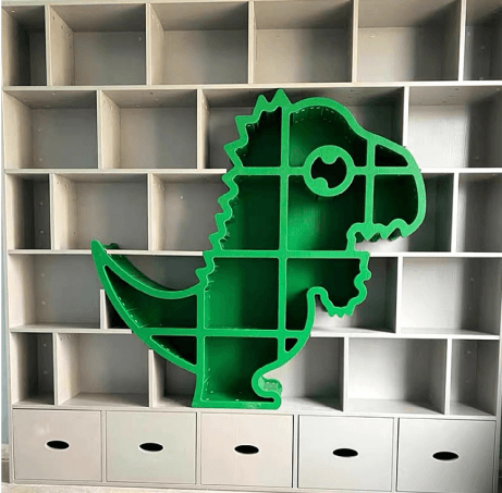 dinosaur shelving unit