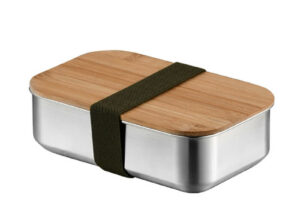 stainless steel and bamboo Bento box
