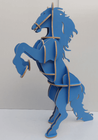 standing horse bookcase