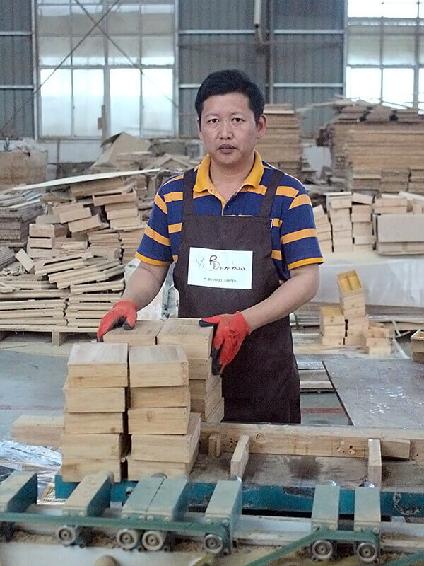 bamboo products worker