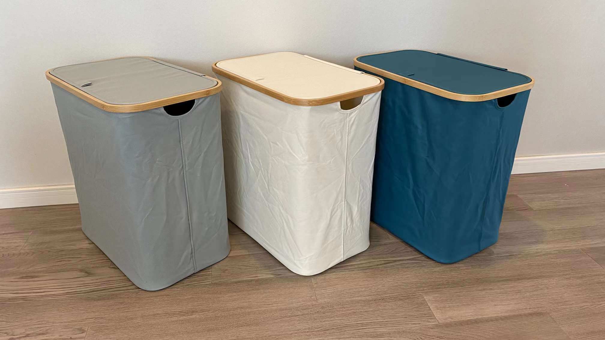 foldable laundry hamper with lid