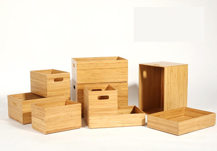 Stackable Bamboo Organizer Boxes - Wholesale Bamboo Products