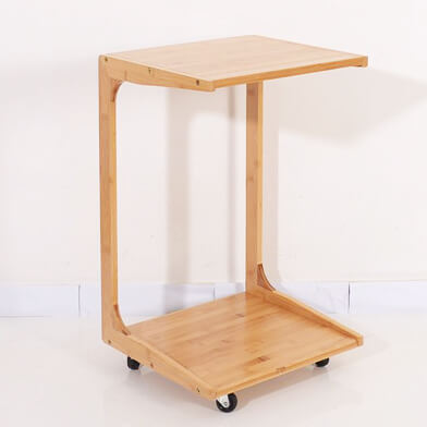bamboo rolling desk