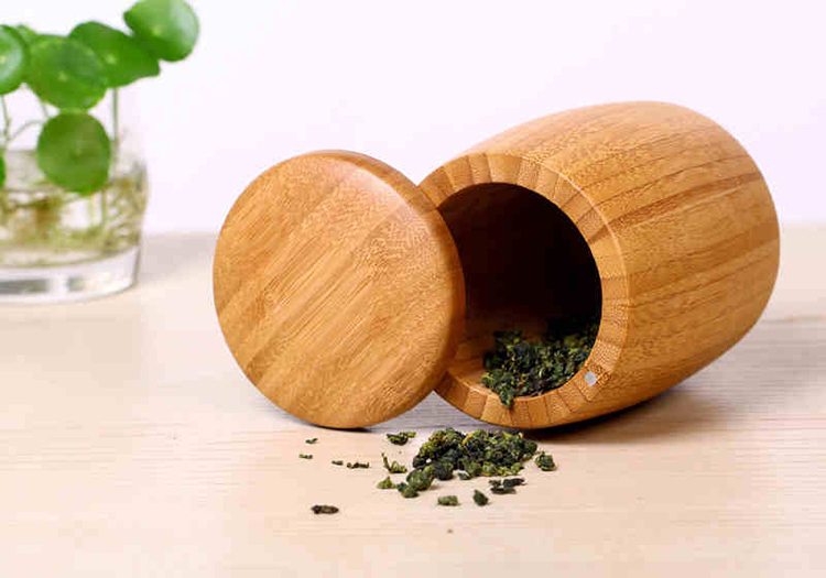 Round Bamboo tea organizer box - Wholesale Bamboo Products Manufacturer