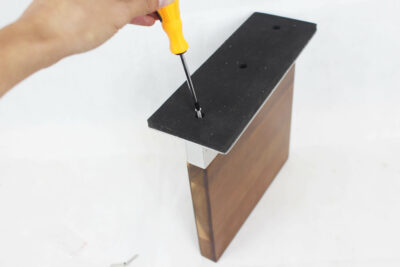 install of double sided standing magnetic knife holder4