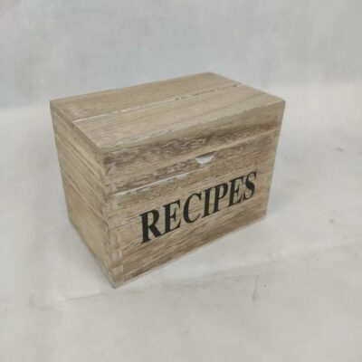 wholesale wood recipe box