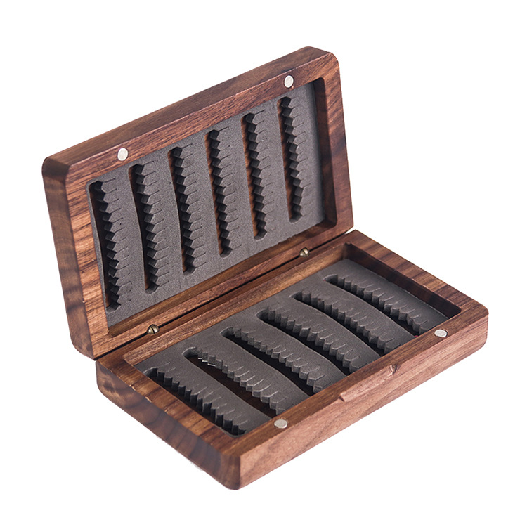 Black Walnut Premium Wood Fly Box wholesale - Wholesale Bamboo Products  Manufacturer