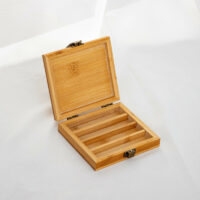 Wooden Bamboo Paint Palette Box