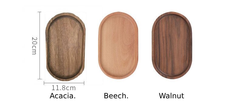 size of small wooden trays