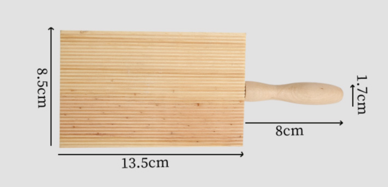 dimensions of wooden gnocchi board