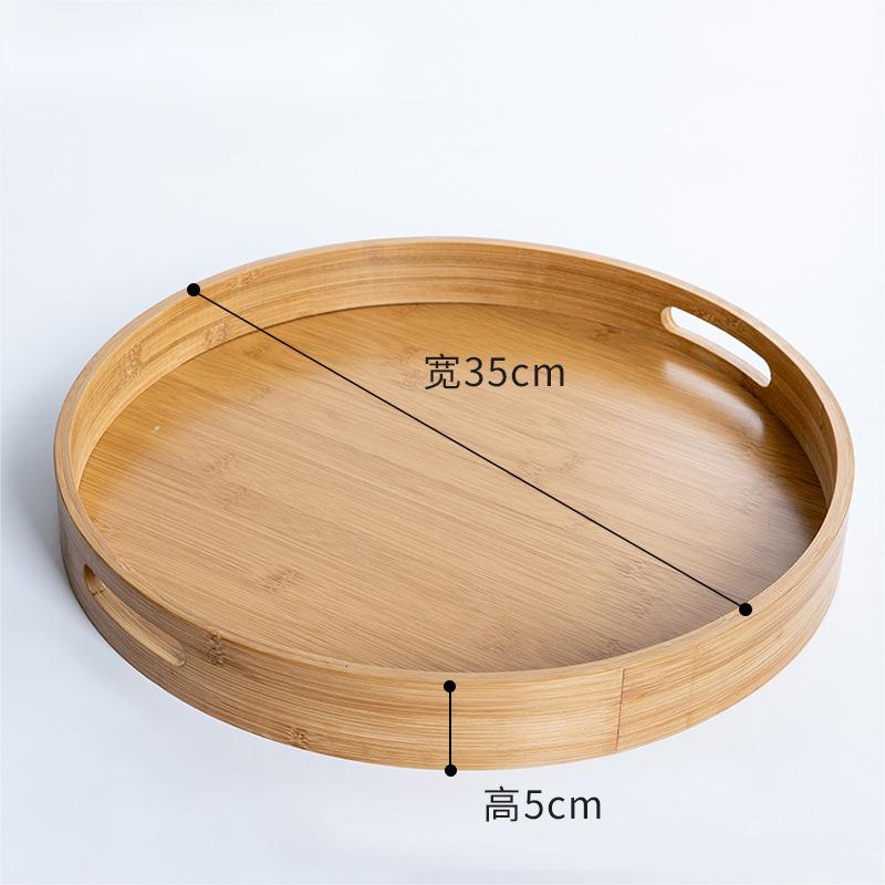 large round bamboo tray 2