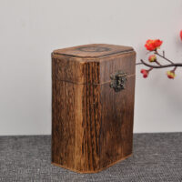 octagonal wooden box