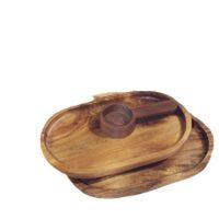 acacia small wooden trays