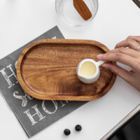 small wooden trays