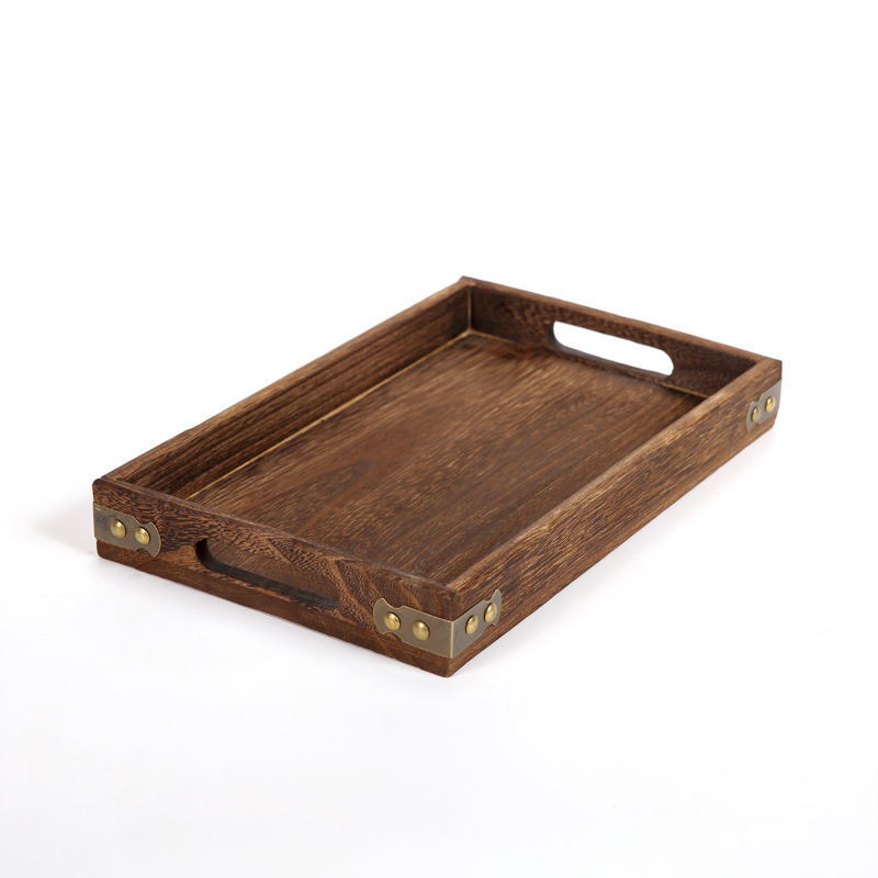 wholesale wooden trays with handles