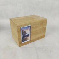 wood cat urns