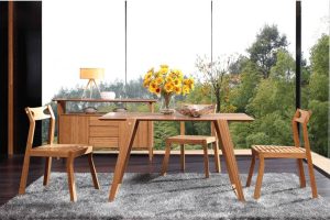 bamboo dining table and chairs